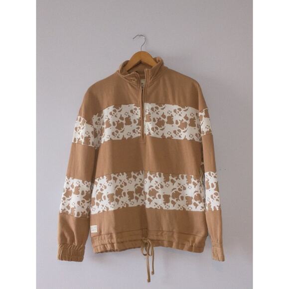 Simply Southern Women's 1/4 Zip Pullover Jacket Large Animal Print Snuggle Comfy - Picture 13 of 14